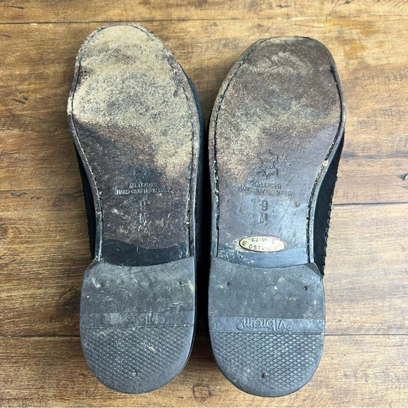 Zelli Mens 9M Black Brown Genuine Ostrich Leather Handmade Italy Penny Loafers - Picture 11 of 11